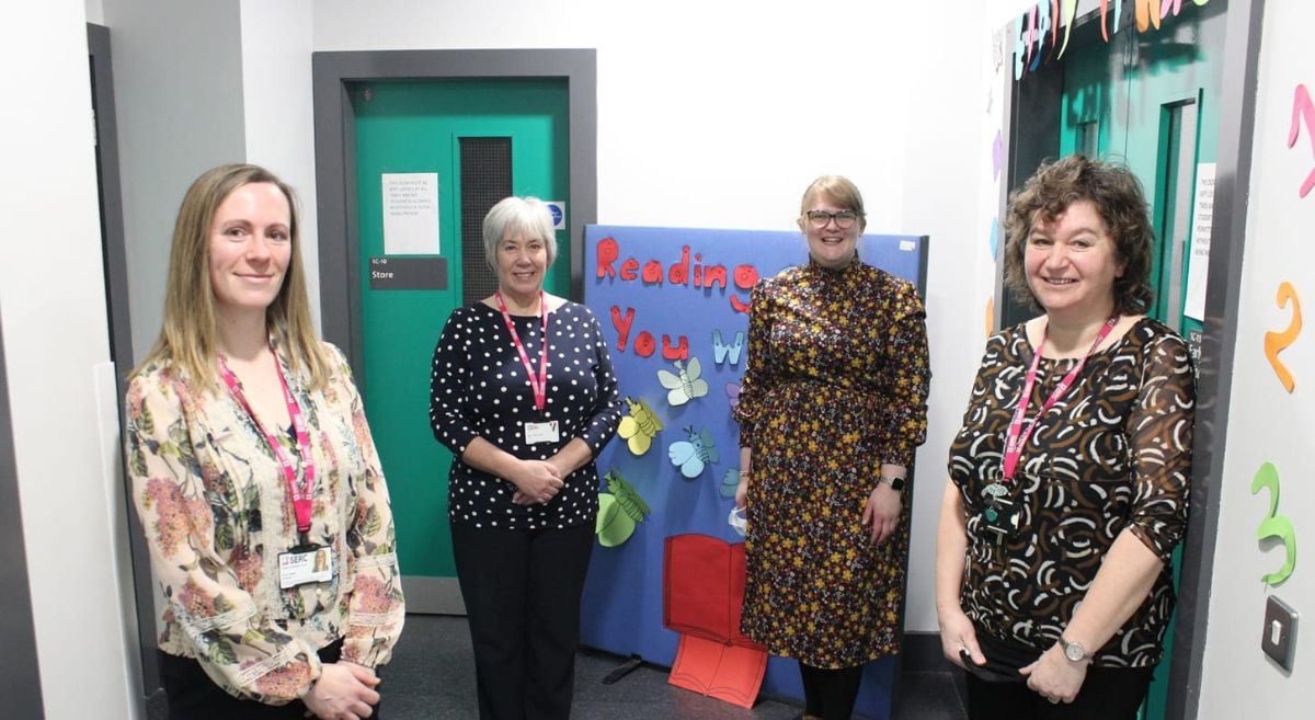 Miriam with members of SERC staff